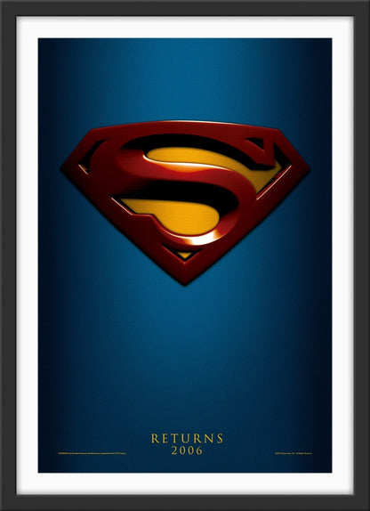 An original movie poster for the film Superman Returns