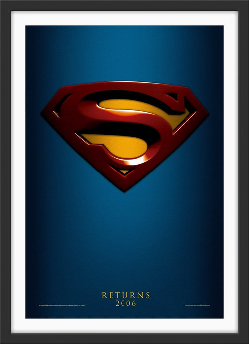 An original movie poster for the film Superman Returns