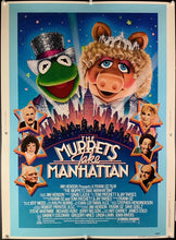 Load image into Gallery viewer, An original movie poster for the Jim Henson film The Muppets Take Manhattan
