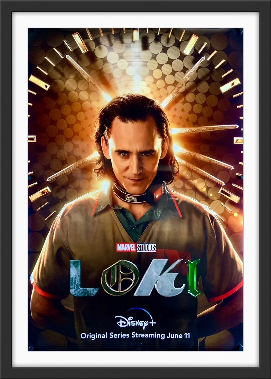 An original movie poster for the Marvel / Disney+ show Loki