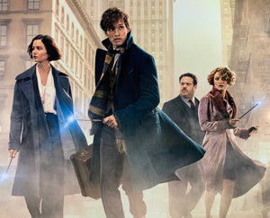 An original movie poster for the Wizarding World film Fantastic Beasts and Where To Find Them