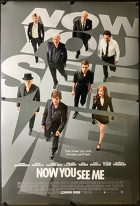 An original movie poster for the film Now You See Me