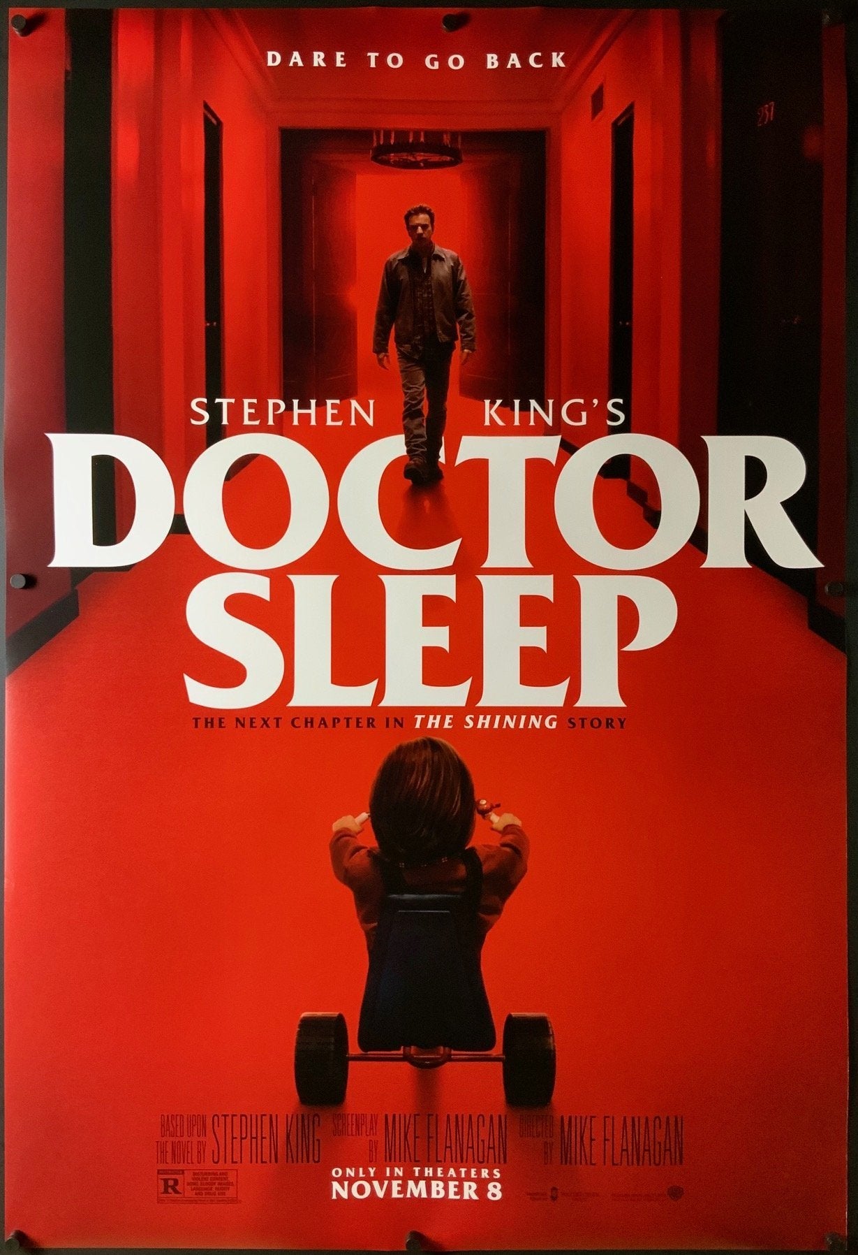 An original movie poster for the Stephen King film Doctor Sleep