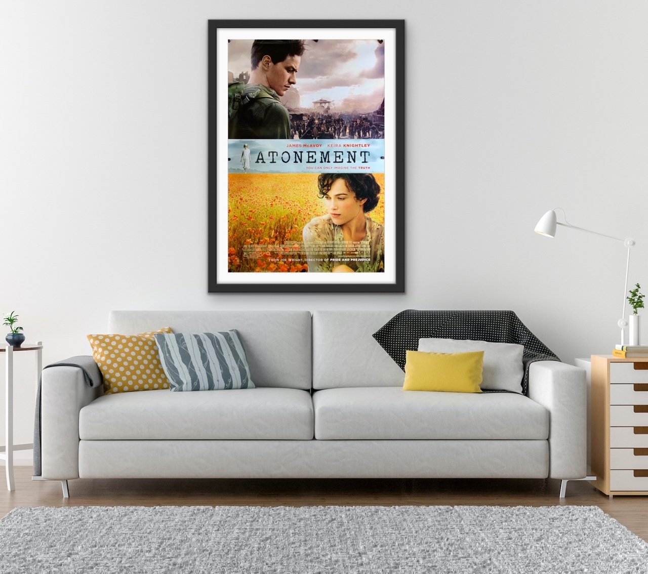 An original movie poster for the film Atonement