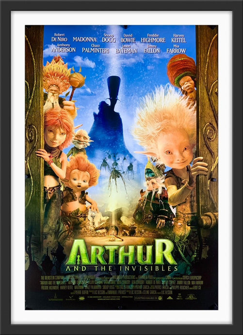 An original movie poster for the film Arthur and the Invisibles
