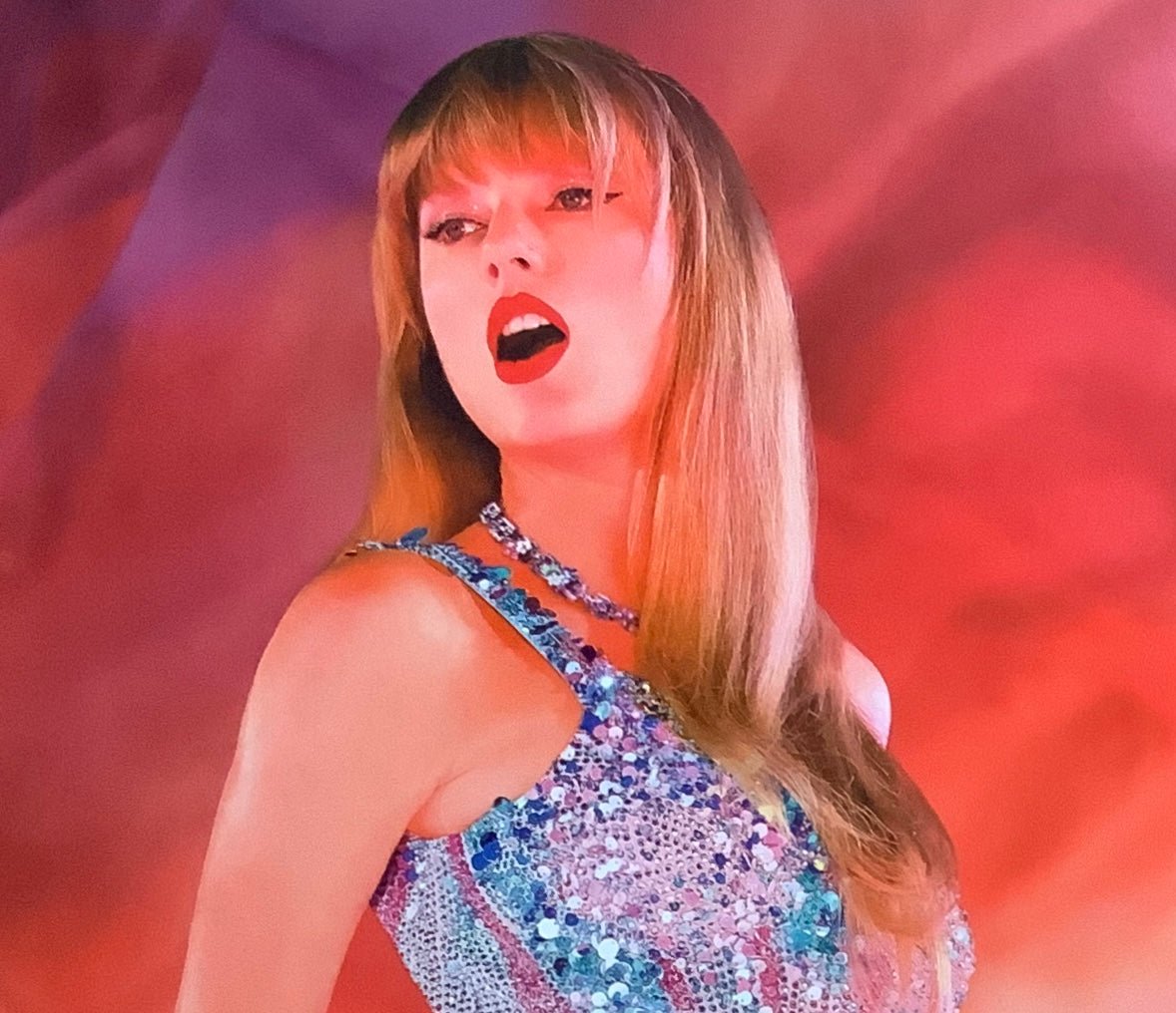 An original U.K. quad movie poster for the film Taylor Swift The Eras Tour