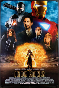 An original movie poster for the Marvel MCU film Iron Man 2