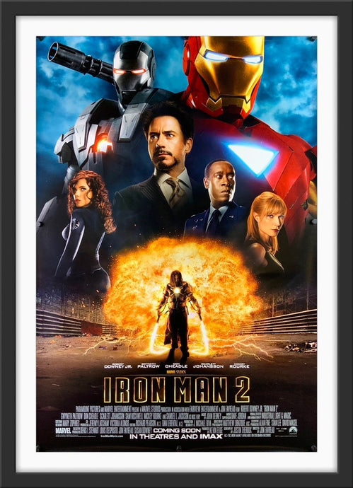 An original movie poster for the Marvel MCU film Iron Man 2