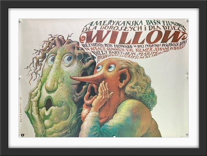 A guaranteed original Polish movie poster for the George Lucas / Ron Howard film Willow