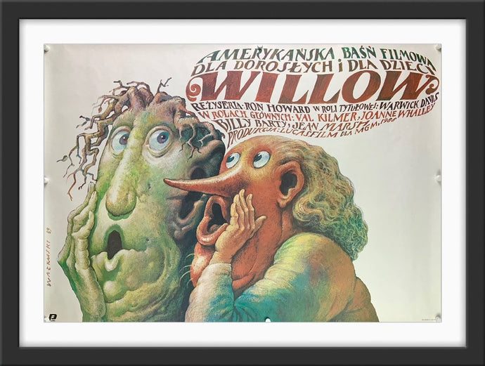 A guaranteed original Polish movie poster for the George Lucas / Ron Howard film Willow