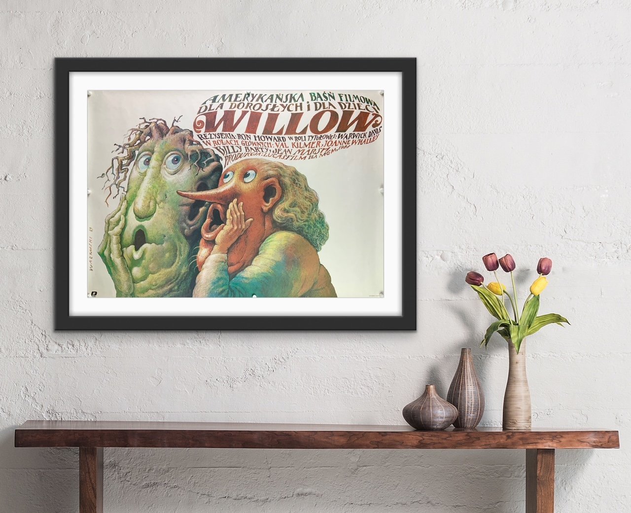 A guaranteed original Polish movie poster for the George Lucas / Ron Howard film Willow