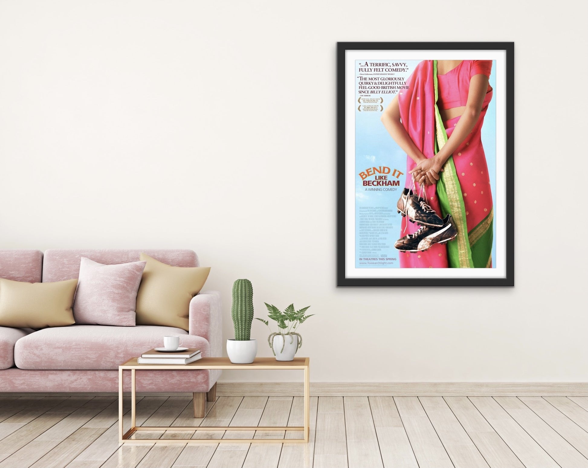 An original movie poster for the film Bend It Like Beckham