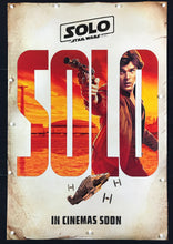 Load image into Gallery viewer, An original movie poster for the Star Wars film Solo