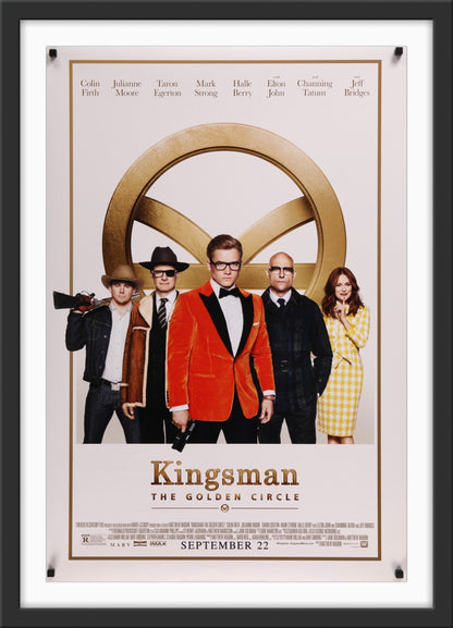 An original movie poster for the film Kingsman The Golden Circle