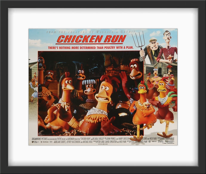 An original lobby card for the Aardman Animations film Chicken Run