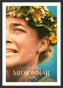 An original movie poster for the A24 film Midsommar