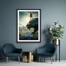 Load image into Gallery viewer, An original movie poster for the Marvel MCU film Black Panther starring Chadwick Boseman
