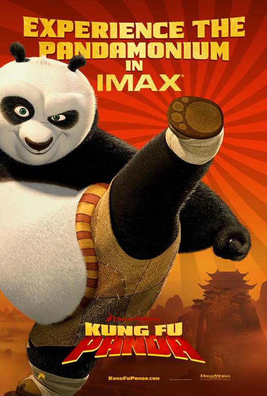 An original movie poster for the film Kung Fu Panda