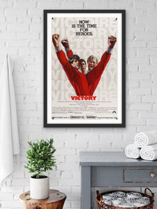 An original movie poster for the film Escape to Victory