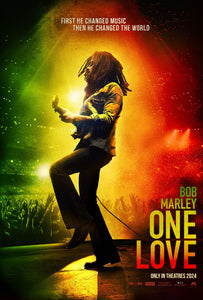 An original movie poster for the film Bob Marley One Love