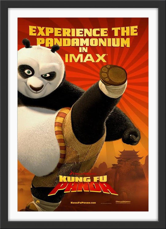 An original movie poster for the film Kung Fu Panda