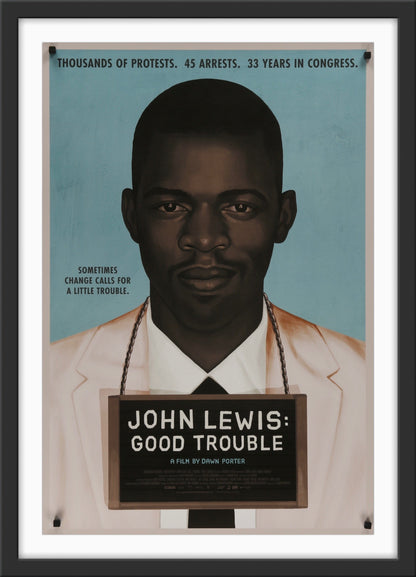 An original movie poster for the film John Lewis: Good Trouble