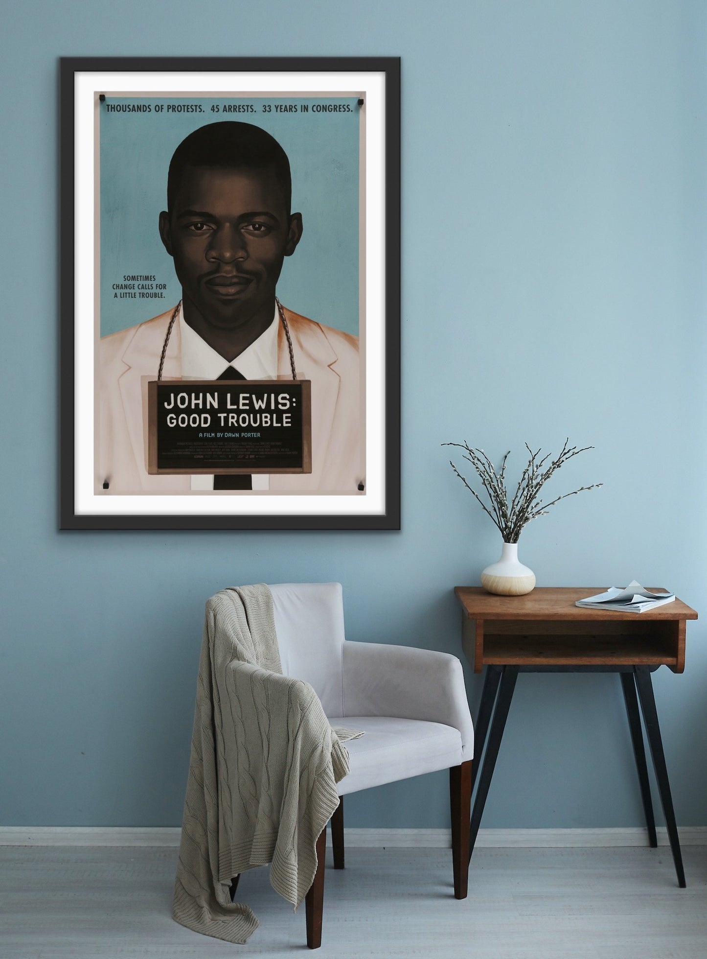An original movie poster for the film John Lewis: Good Trouble