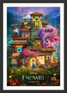 An original movie poster for the Disney film Encanto