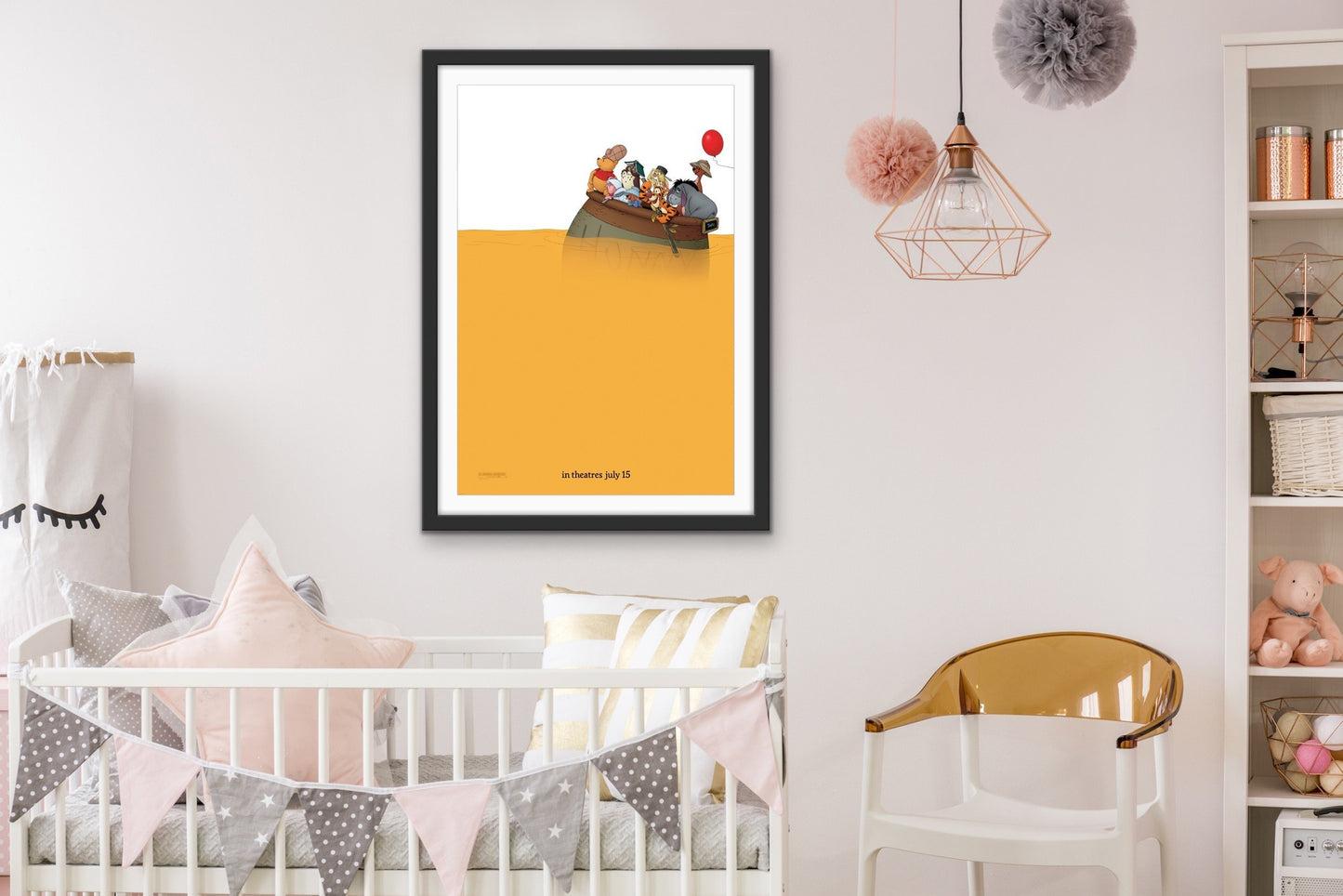 An original teaser movie poster for the Disney film Winnie The Pooh