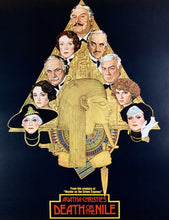 Load image into Gallery viewer, An original movie poster with art by Richard Amsel for the Agatha Christie film Death on the Nile