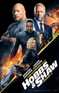 An original movie poster for the Fast and Furious film Hobbs and Shaw