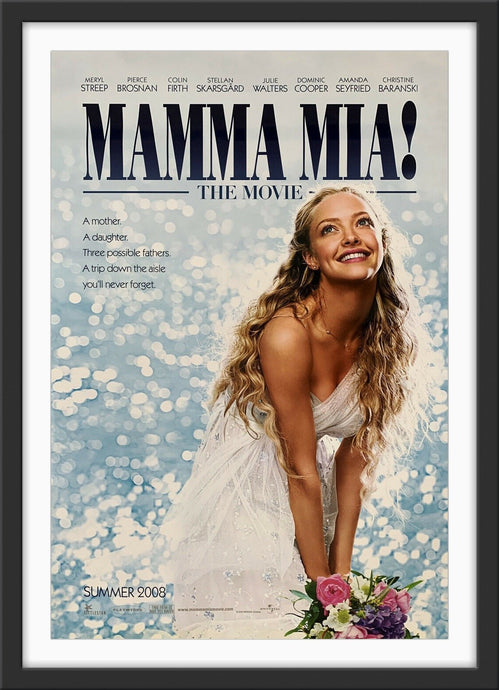 An original movie poster for the ABBA inspired film Mamma Mia!