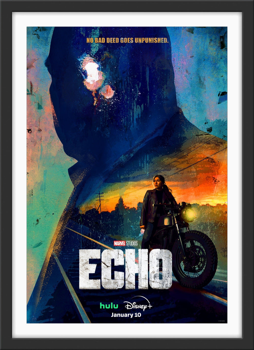 An original one sheet poster for the Disney+ Marvel TV series Echo