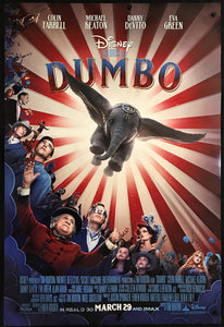 An original movie poster for the Disney film Dumbo