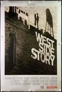 An original movie poster for Stephen Spielberg's 2021 musical West Side Story