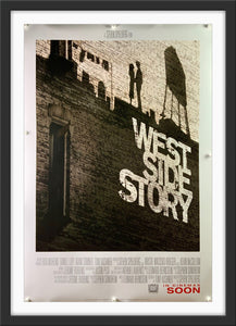 An original movie poster for Stephen Spielberg's 2021 musical West Side Story