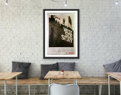 An original movie poster for Stephen Spielberg's 2021 musical West Side Story