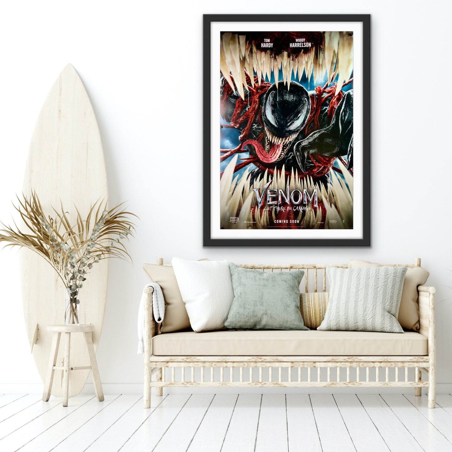 An original movie poster for the Tom Hardy film Venom Let There Be Carnage