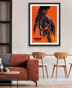 An original movie poster for the 2018 film The Predator