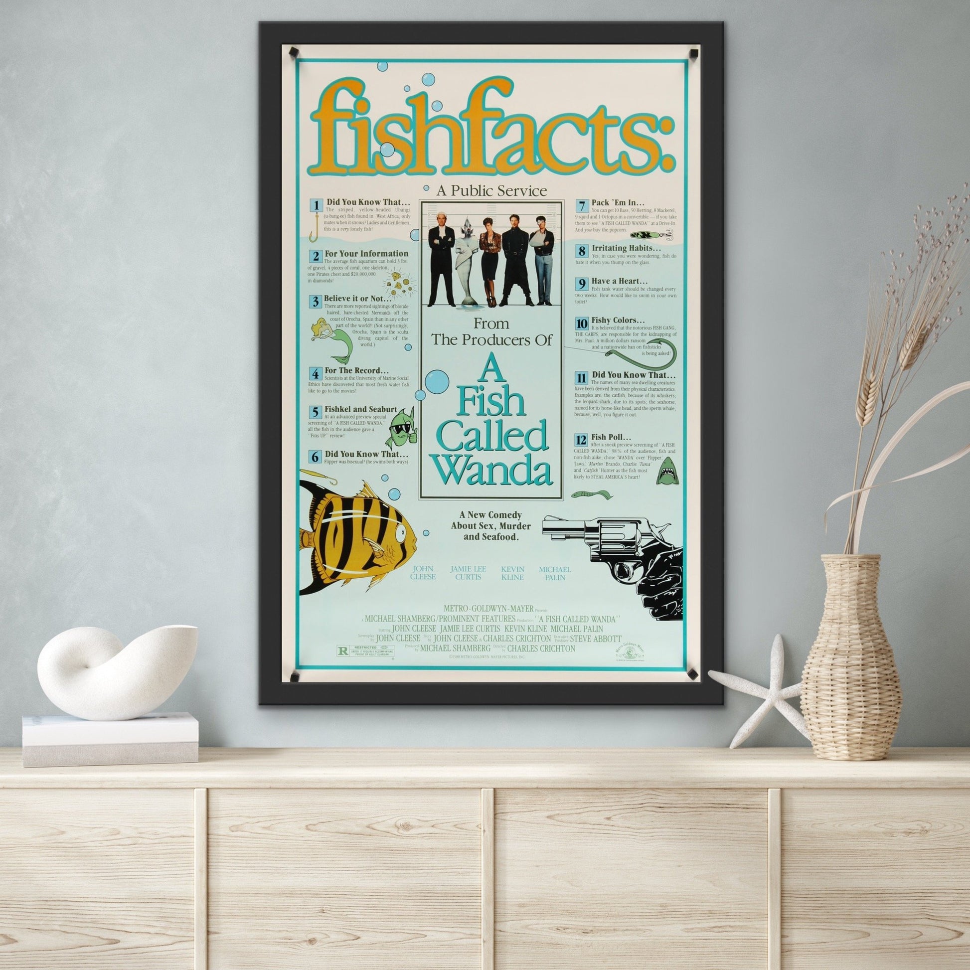 An original movie poster for the film A Wish Called Wanda