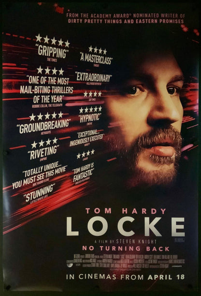 An original movie poster for the Tom Hardy film Locke
