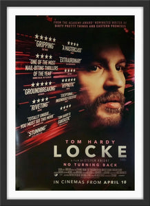 An original movie poster for the Tom Hardy film Locke