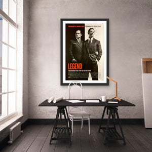 An original movie poster for the Tom Hardy film Legend