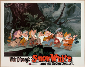 Am original lobby card for the Disney film Snow White and the Seven Dwarfs