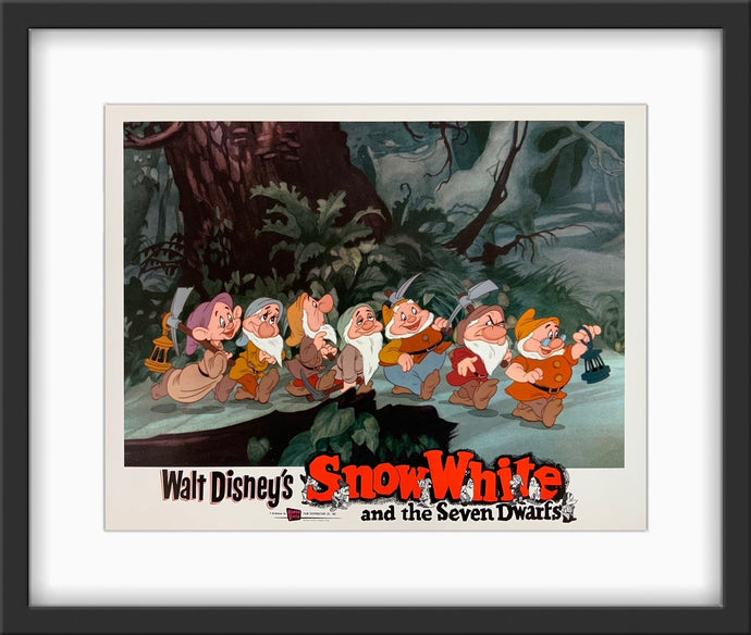 Am original lobby card for the Disney film Snow White and the Seven Dwarfs