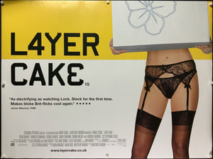 An original movie poster for the Daniel Craig film Layer Cake