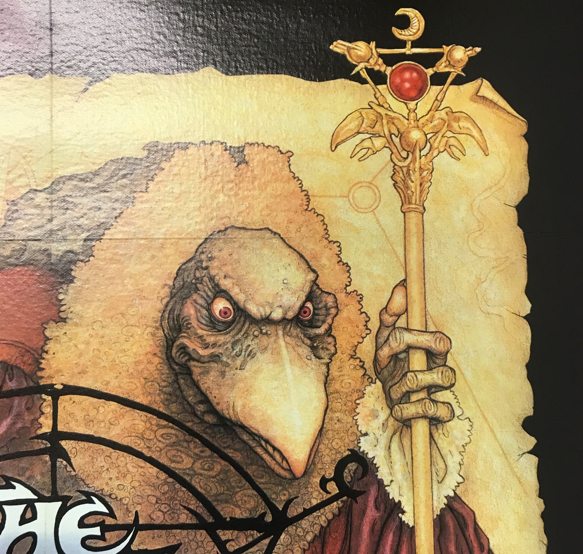 An original movie poster for the Jim Henson Film 'The Dark Crystal'