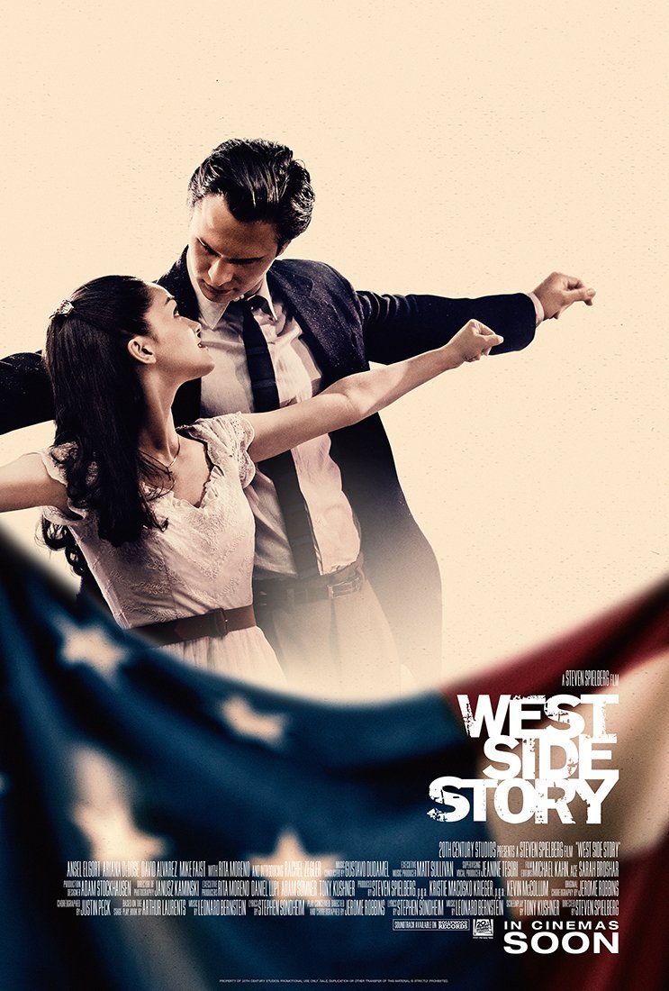 An original movie poster for Steven Spielberg's West Side Story