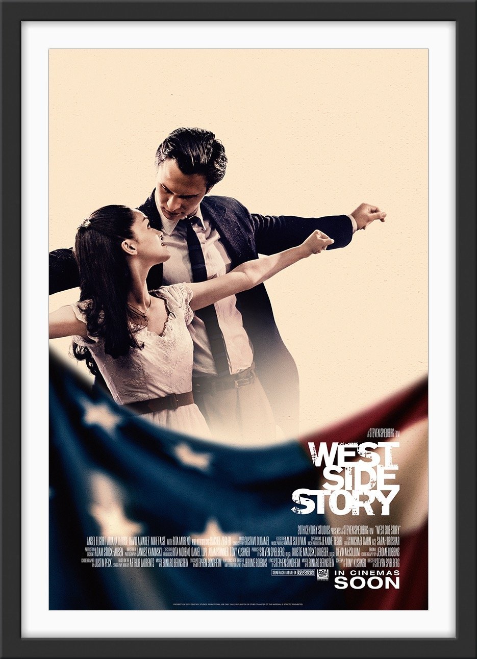 An original movie poster for Steven Spielberg's West Side Story