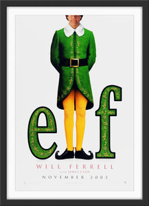 An original movie poster for the Will Ferrell Christmas film Elf